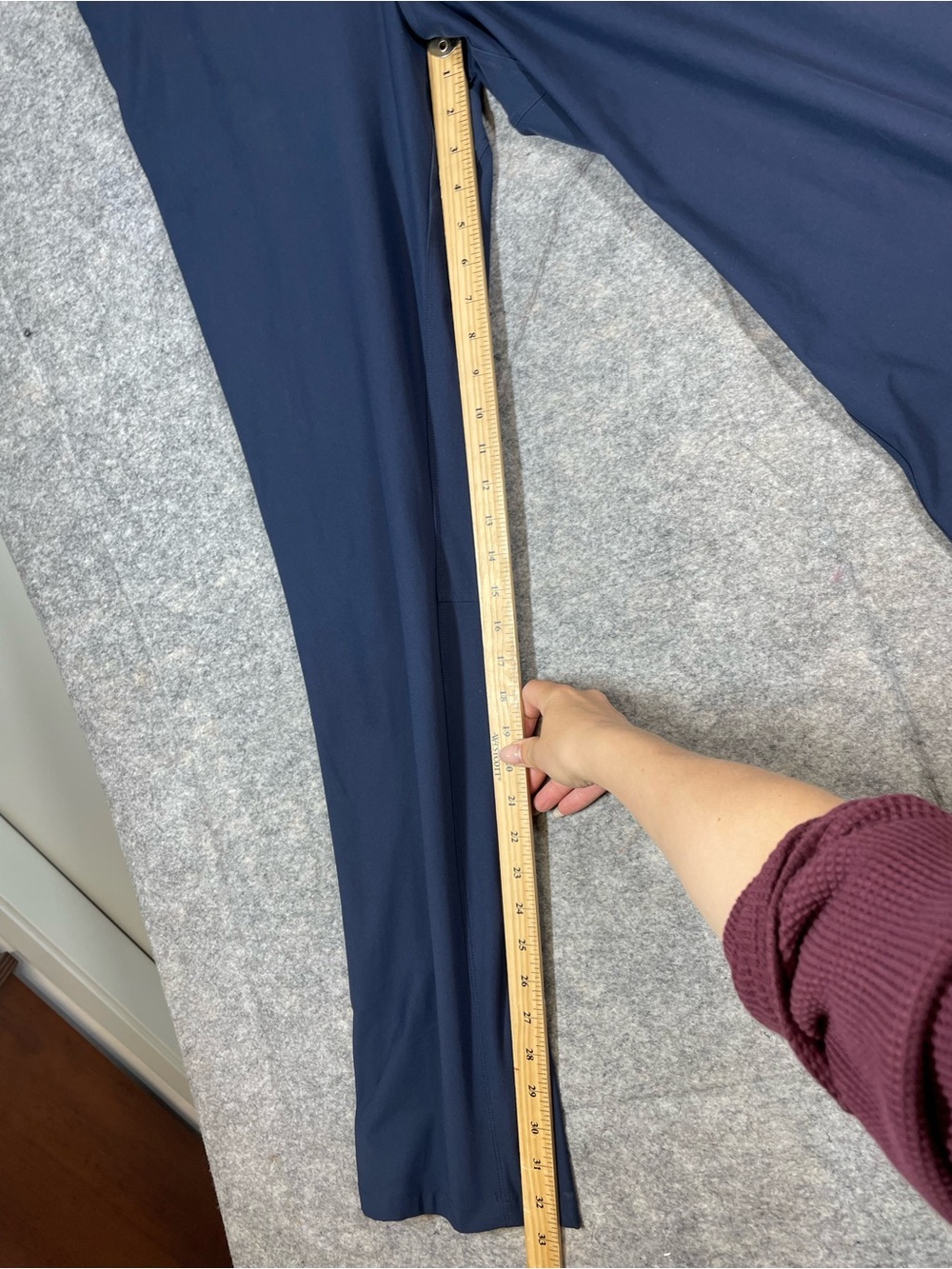 Lululemon ABC Classic Stretch Pants Navy Blue 36 Minimalist Golf Career - Picture 5 of 16